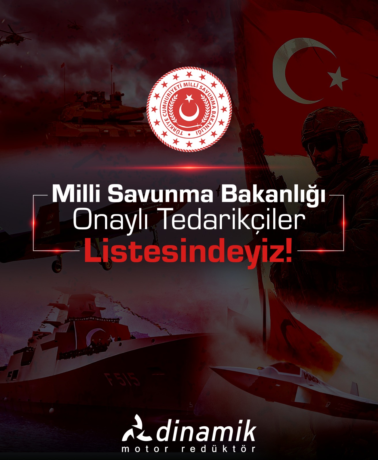 Milli Savunma Bakanlığı Onaylı Tedarikçiler Listesindeyiz!